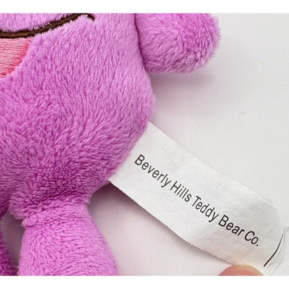 Purple Plush Bunny Keychain Bag Clip Beverly Hills Teddy Bear Co Polka Dot Ears - Picture 5 of 8